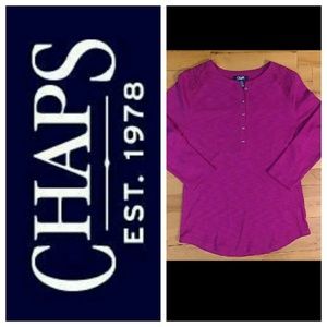 Chaps Top w/ Lace Detail